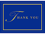 Thank you with blue background and yellow text/border